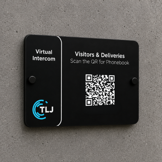 Virtual Intercom panel on wall