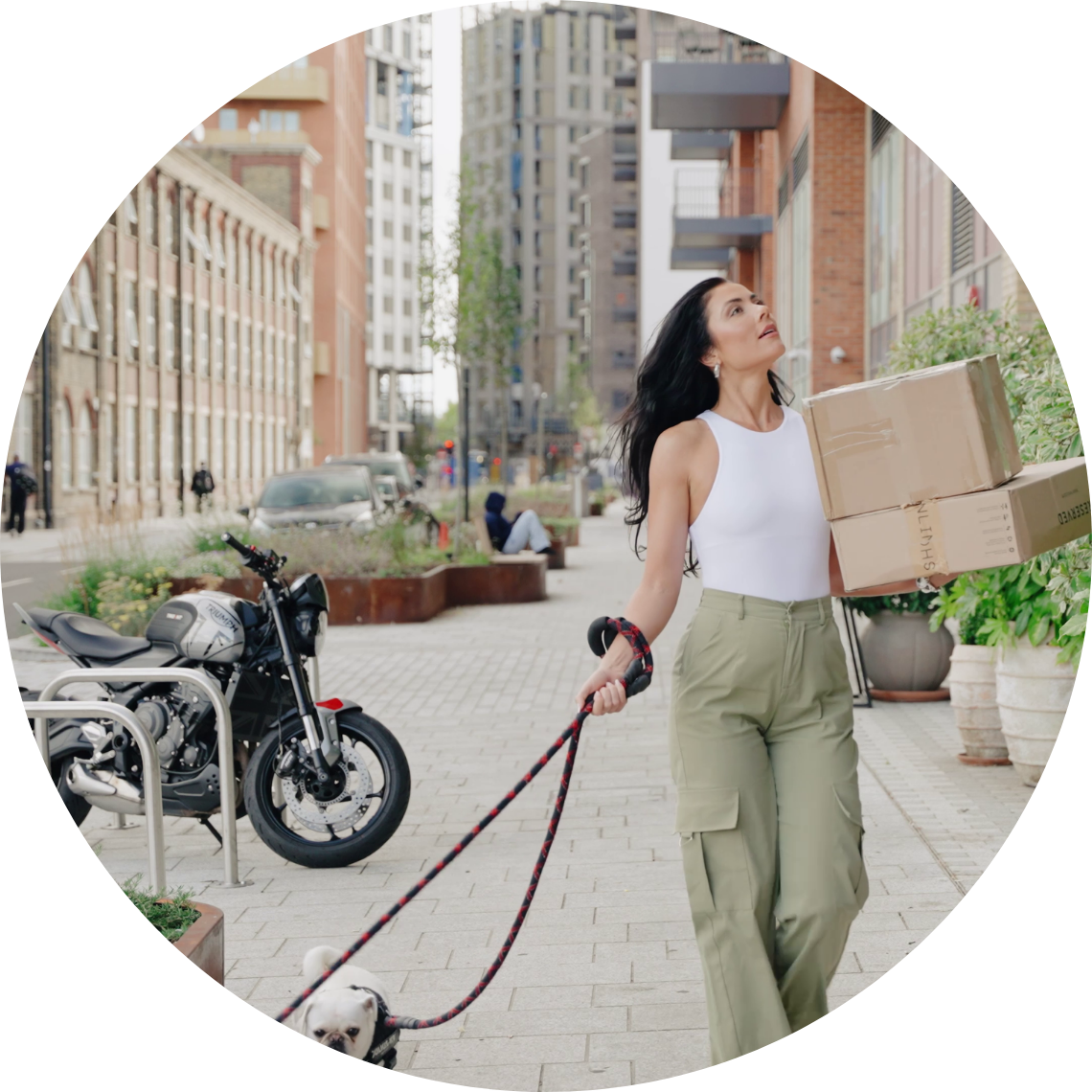 Resident moving into apartment building